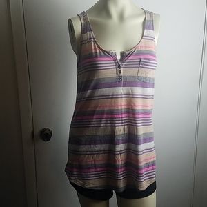 Striped tank top multicolored Mossimo Supply Co